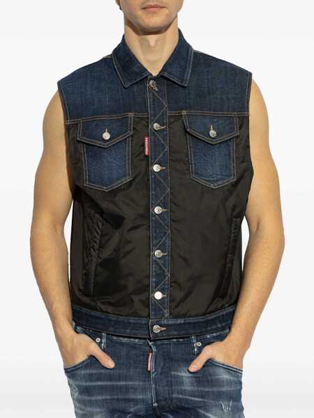 Veste casual DSQUARED2 Denim Puffer Vest DENIM Barbati (BM 17022004) 3
