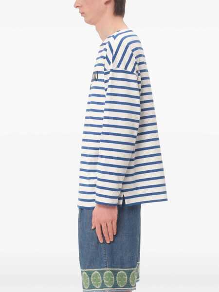 Tricouri Valentino Garavani Striped Chez Valentino T-Shirt WHITE Barbati (BM 17022190) 5