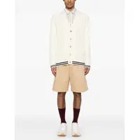 Pulovere Golden Goose pentru Barbati - Cardigane Golden Goose Cardigan with cables HERITAGE WHITE/ DARK BLUE Barbati (BM 17022334) - B-mall.ro