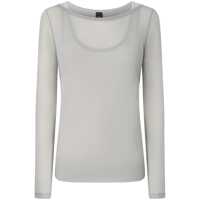 Pulovere Pinko 'Merci' Sweater In Grey Cotton Femei