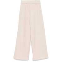 Pantaloni casual Max Mara Cotton Wide-Leg Trousers Femei
