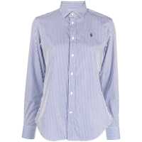 Tricouri Polo Polo Ralph Lauren Vertical Stripe Pattern Shirt With Logo Femei