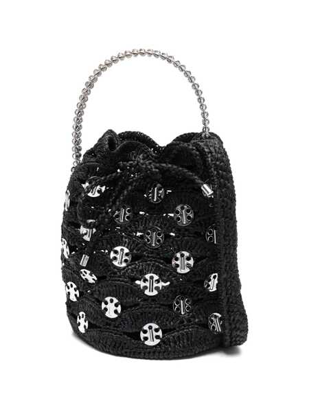 Genti de mana RABANNE Rabanne Black Raffia Bucket Bag NERO E ARGENTO Femei (BM 17024160) 1