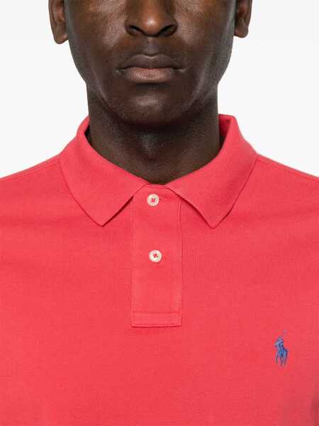 Tricouri Polo Ralph Lauren Polo Ralph Lauren Cotton-Piqu Polo Shirt RED Barbati (BM 17025255) 4