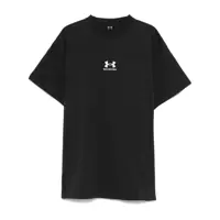 Tricouri Balenciaga Black Cotton T-Shirt Barbati