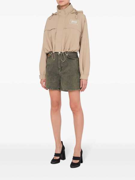 Geci MOSCHINO JEANS Moschino Jeans Logo Jacket Beige Femei (BM 17025879) 2