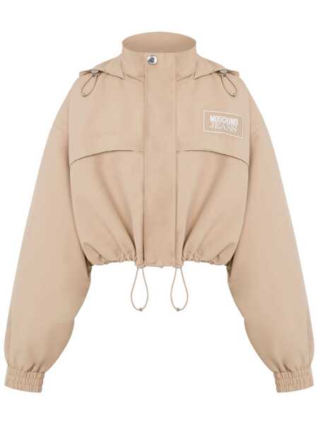 Geci MOSCHINO JEANS Moschino Jeans Logo Jacket Beige Femei (BM 17025879) 1