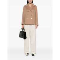 Imbracaminte Dama pagina 360 - Geci Max Mara S Max Mara Margot Double-Breasted Virgin Wool Jacket Brown Femei (BM 17028699) - B-mall.ro