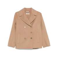 Geci 'S Max Mara Margot Double-Breasted Virgin Wool Jacket Femei
