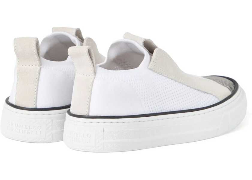 Sneakers Brunello Cucinelli Sneakers with iconic embellishments BIANCO Femei (BM 17030986) 3