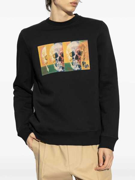 Bluze de trening Paul Smith Skull Square Sweatshirt BLACK Barbati (BM 17031511) 3