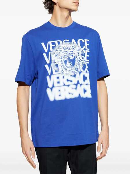 Tricouri Versace T-Shirt With Logo BLUE Barbati (BM 17031562) 3