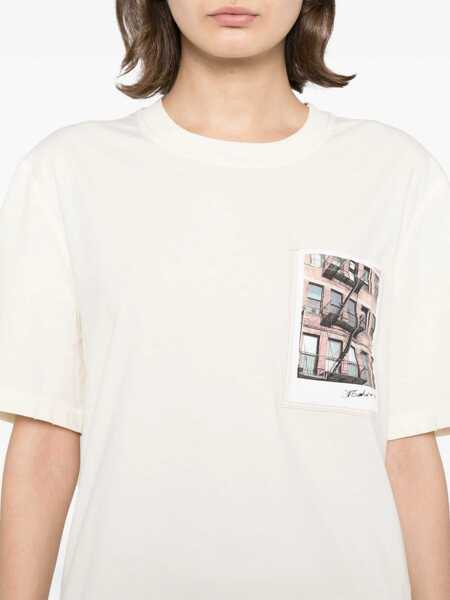 Tricouri HELMUT LANG Postcard Building T-Shirt WHITE Barbati (BM 17031586) 5