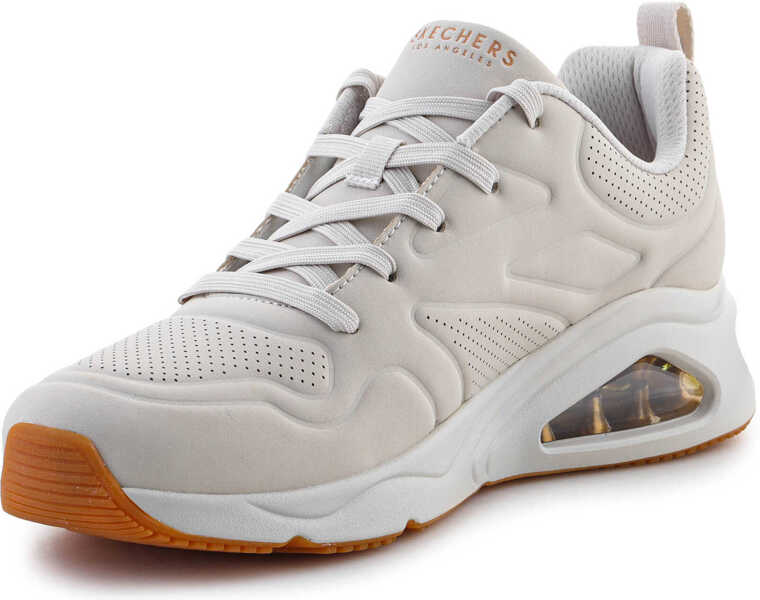 Sneakers SKECHERS Tres-Air Uno AH MAZING OFF WHITE White Femei (BM 17031871) 3