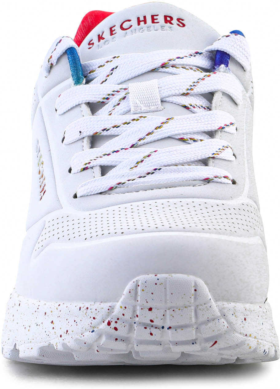 Sneakers SKECHERS Uno Lite Rainbow Speckle White Femei (BM 17031877) 2