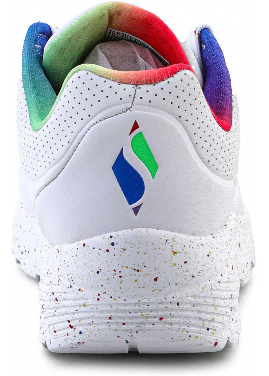 Sneakers SKECHERS Uno Lite Rainbow Speckle White Femei (BM 17031877) 4