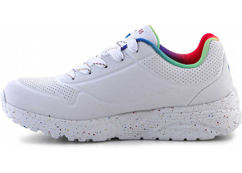 Sneakers SKECHERS Uno Lite Rainbow Speckle White Femei (BM 17031877) 7
