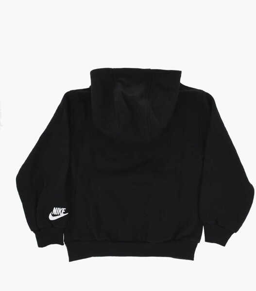 Bluze de trening Nike Cotton Blend Hoodie With Terry-Cotton Logo Black Baieti (BM 17031964) 3