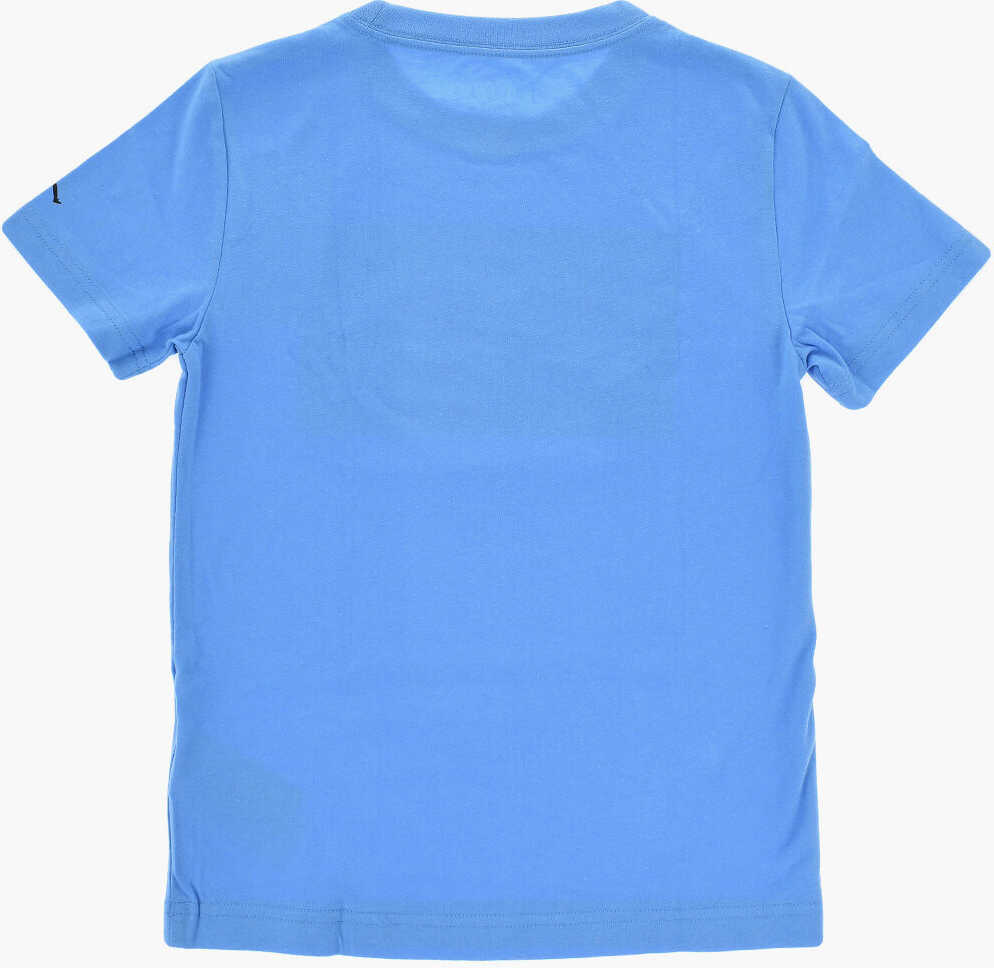 Tricouri Nike Air Jordan Crew-Neck T-Shirt With Frontal Print Blue Baieti (BM 17031967) 3