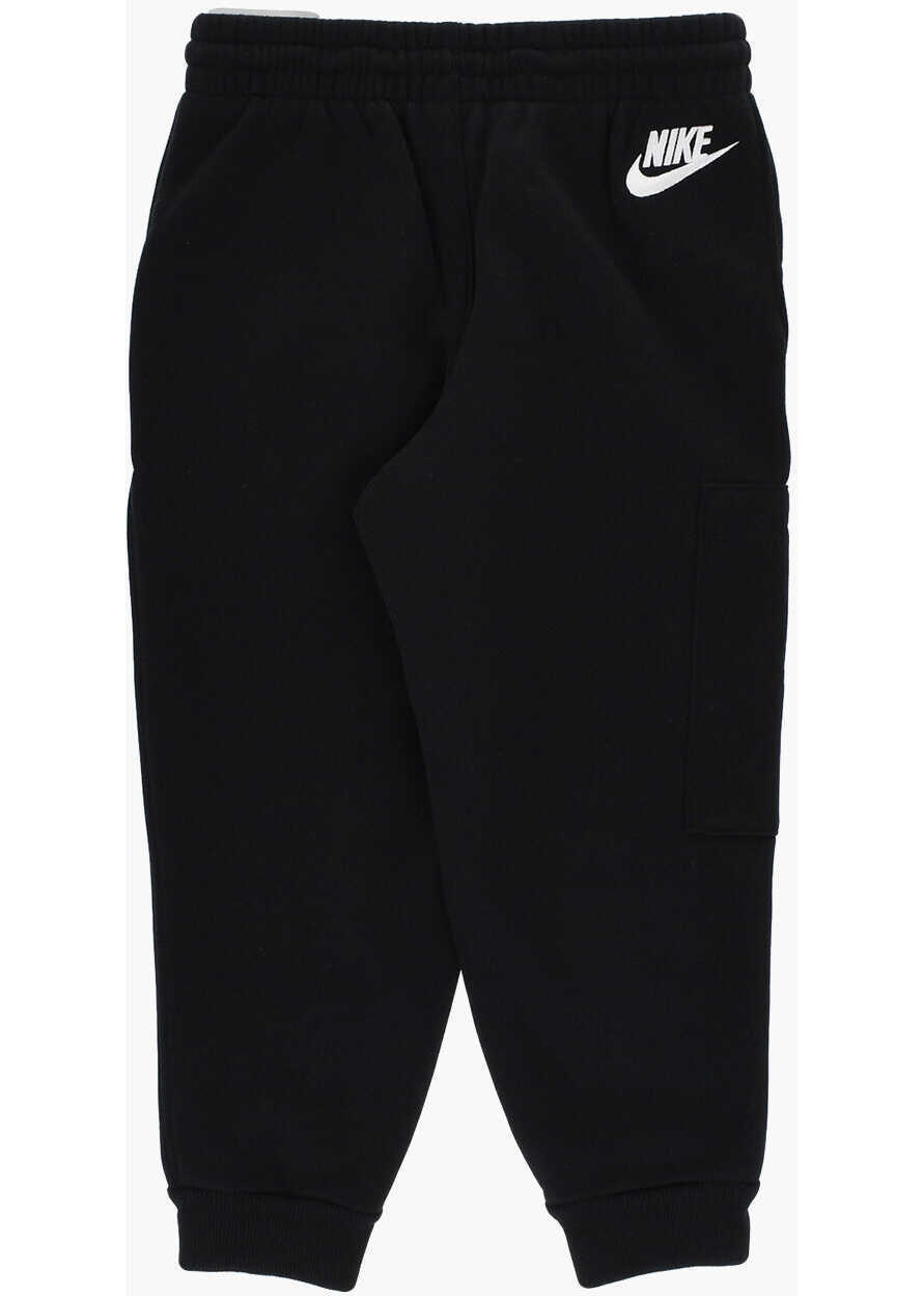 Pantaloni de trening Nike Fleeced Cotton Cargo Joggers With Embossed Logo Black Fete (BM 17031973) 3