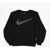 Nike Fleeced-Cotton Crew-Neck Sweatshirt With Frontal Logo Black