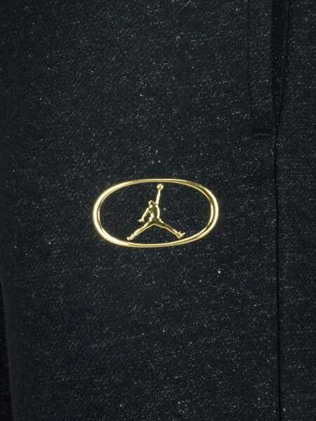 Pantaloni de trening Nike Air Jordan Lurex Joggers With Golden Logo Black Baieti (BM 17031982) 4
