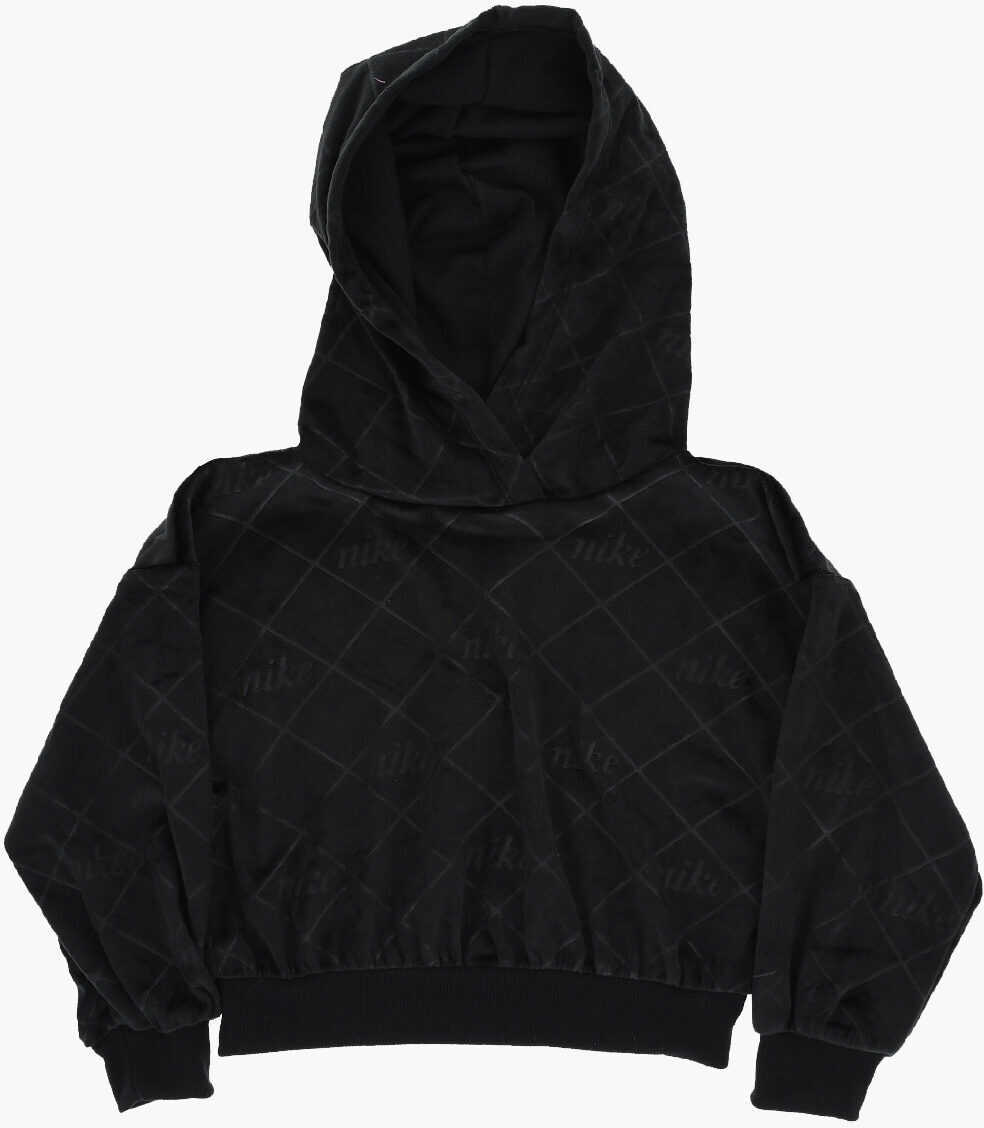 Bluze de trening Nike Quilted Velvet Joggers And Hoodie Cozy Set Black Baieti (BM 17031985) 2