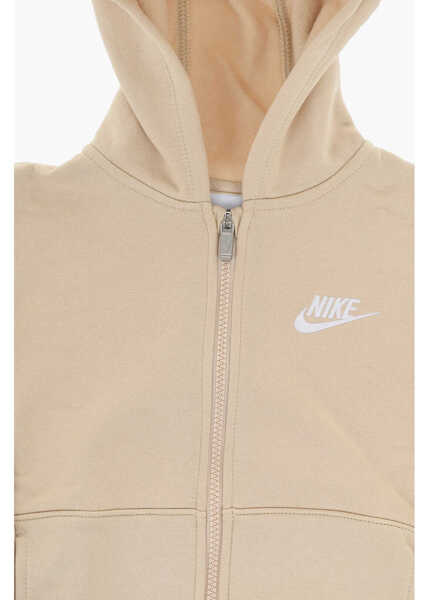 Bluze de trening Nike Solid Color Fleeced-Cotton Joggers And Hoodie Set Beige Baieti (BM 17031994) 3