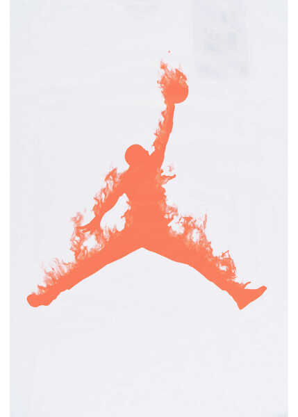 Tricouri Nike Air Jordan Long Sleeved Crew-Neck T-Shirt With Front Print White Baieti (BM 17032003) 2