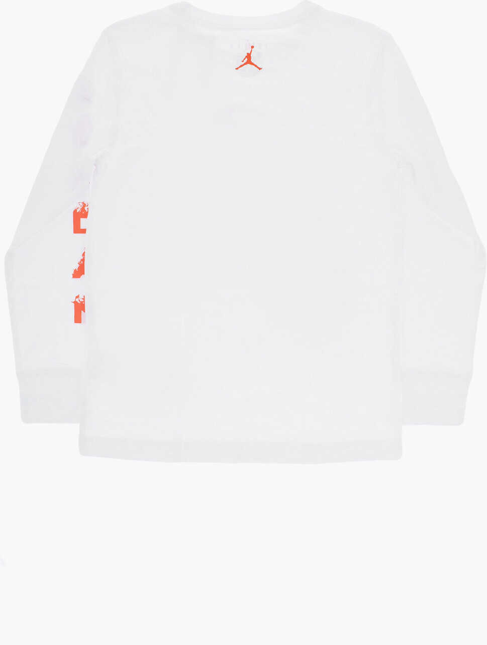 Tricouri Nike Air Jordan Long Sleeved Crew-Neck T-Shirt With Front Print White Baieti (BM 17032003) 3