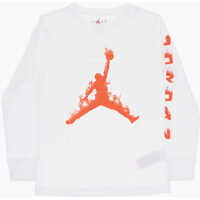 Tricouri Air Jordan Long Sleeved Crew-Neck T-Shirt With Front Print Baieti