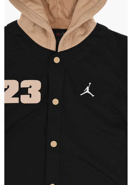 Jachete Nike Air Jordan Two-Tone Lightweight Jacket With Snap Buttons Brown Baieti (BM 17032009) 2