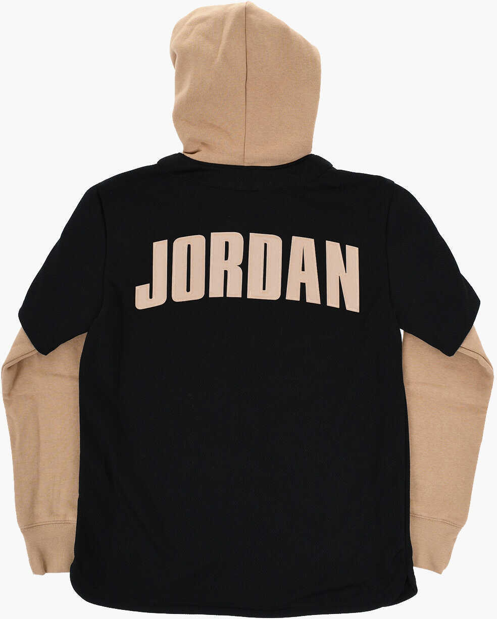 Jachete Nike Air Jordan Two-Tone Lightweight Jacket With Snap Buttons Brown Baieti (BM 17032009) 3