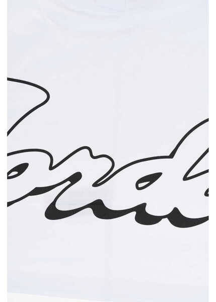 Tricouri Nike Air Jordan Solid Color Crew-Neck T-Shirt With Printed Logo White Baieti (BM 17032027) 3