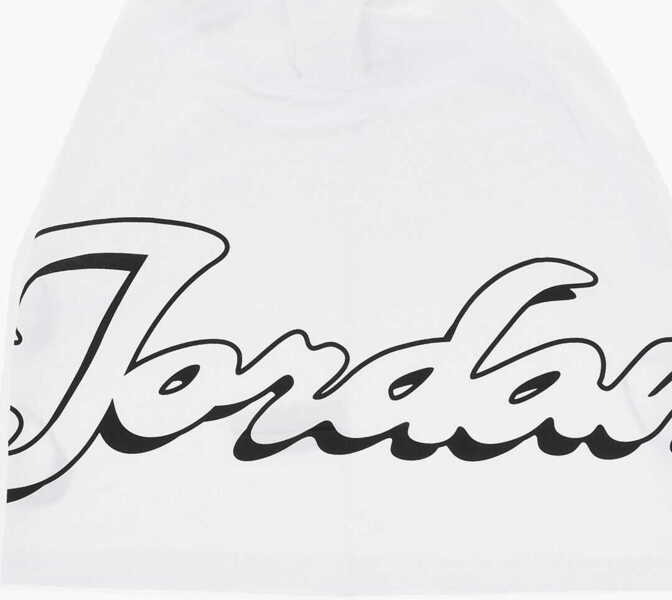 Tricouri Nike Air Jordan Solid Color Crew-Neck T-Shirt With Printed Logo White Baieti (BM 17032027) 4