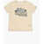 Converse All Star Cotton Blend Crew-Neck T-Shirt With Embossed Logo Beige