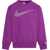 Nike Solid Color Crew-Neck Sweatshirt With Contrasting Logo Pink