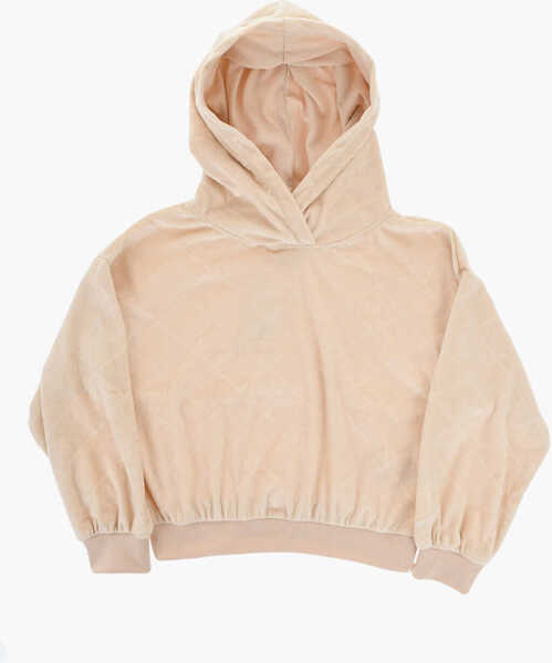 Pantaloni de trening Nike Velvet Sweatshirt And Joggers Set With All-Over Logo Beige Baieti (BM 17032072) 2