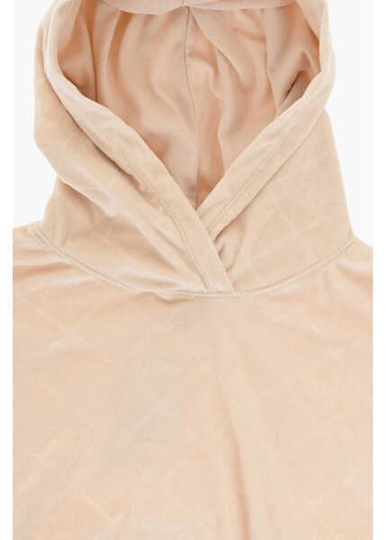 Pantaloni de trening Nike Velvet Sweatshirt And Joggers Set With All-Over Logo Beige Baieti (BM 17032072) 3