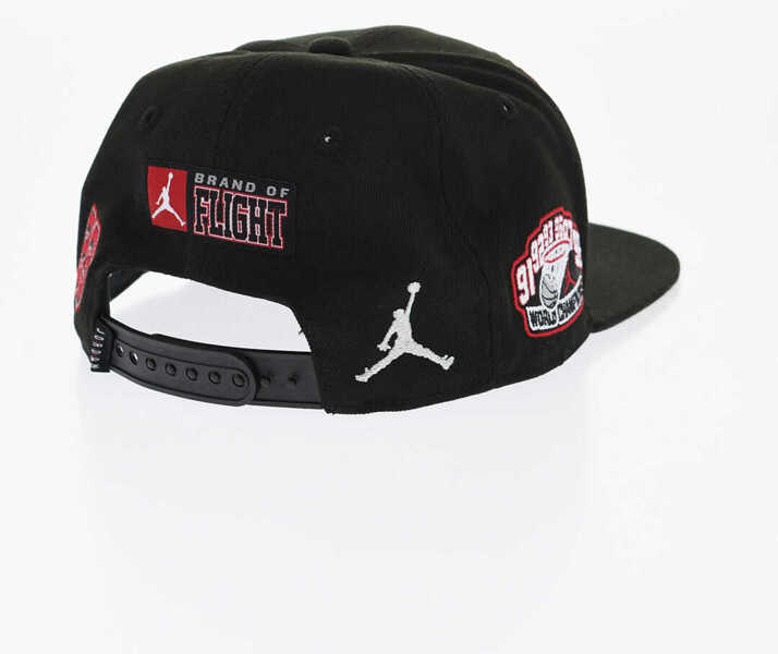 Caciuli Nike Air Jordan Solid Color Cap With Contrasting Patches Black Baieti (BM 17032075) 2