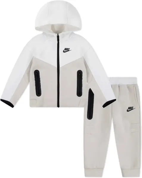 Pantaloni de trening Nike Color Block Sweatshirt And Joggers Set Beige Baieti (BM 17032258) 1