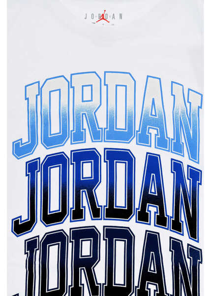 Tricouri Nike Air Jordan Logo Printed Crew-Neck T-Shirt White Baieti (BM 17032264) 2