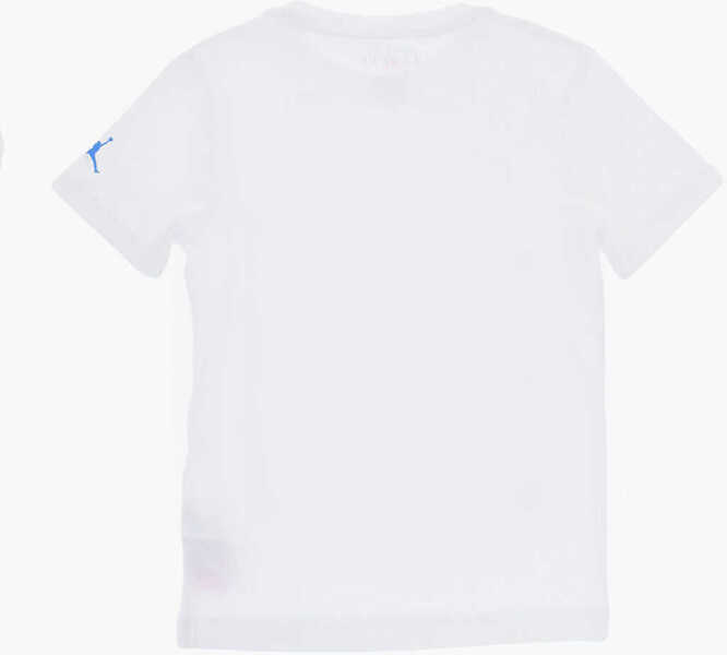 Tricouri Nike Air Jordan Logo Printed Crew-Neck T-Shirt White Baieti (BM 17032264) 3