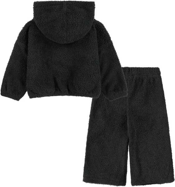 Bluze de trening Nike Terry-Cotton Swoosh Spirit Hoodie And Joggers Set With Golde Black Baieti (BM 17032267) 2