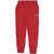 Nike Air Jordan Solid Color Fleeced Cotton Joggers Red