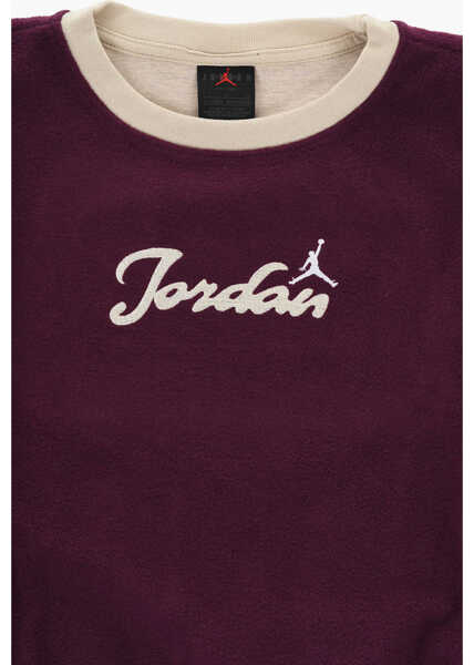 Bluze de trening Nike Air Jordan Crewneck Sweatshirt With External Fleece Burgundy Baieti (BM 17032303) 2