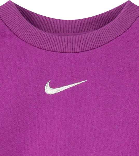 Pantaloni de trening Nike Fleeced Cotton Joggers And Crewneck Sweatshirt Set Pink Baieti (BM 17032306) 5