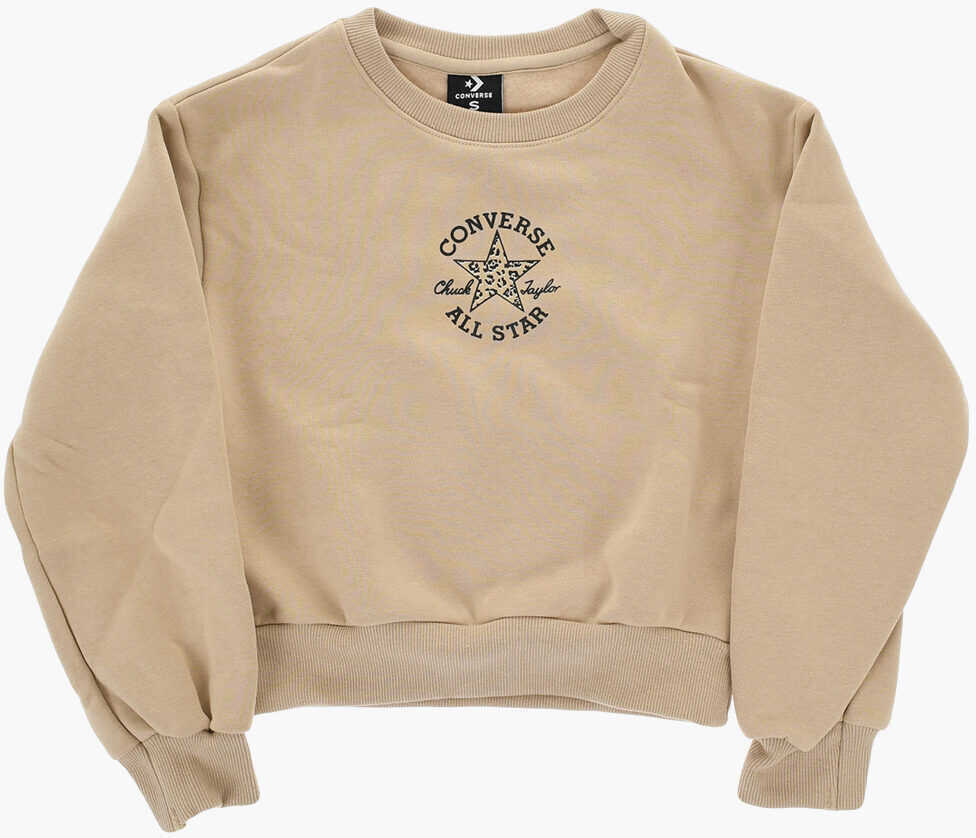 Pantaloni de trening Converse All Star Chcuk Taylor Brushed Cotton Joggers And Sweatshirt Beige Baieti (BM 17032321) 2