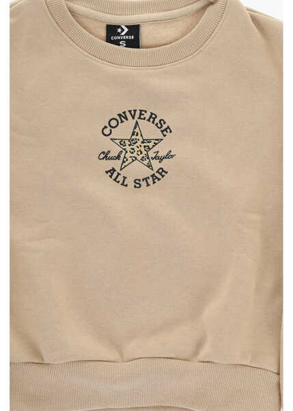 Pantaloni de trening Converse All Star Chcuk Taylor Brushed Cotton Joggers And Sweatshirt Beige Baieti (BM 17032321) 3