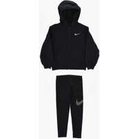 Bluze de trening Fleeced-Cotton Hoodie And Leggings Set Baieti